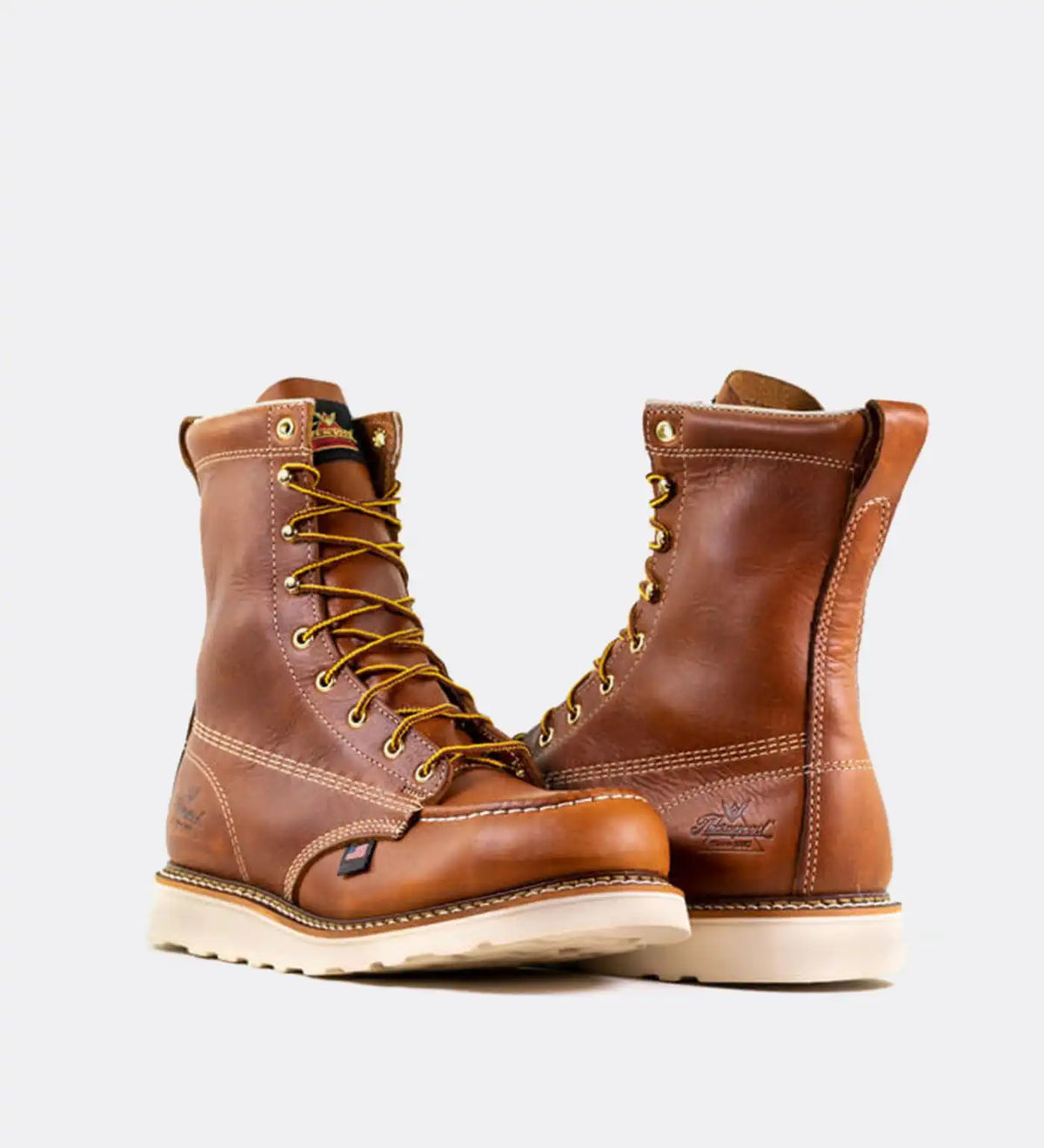 Thorogood American Heritage 8" Tobacco Steel Safety Toe Work Boots for Men