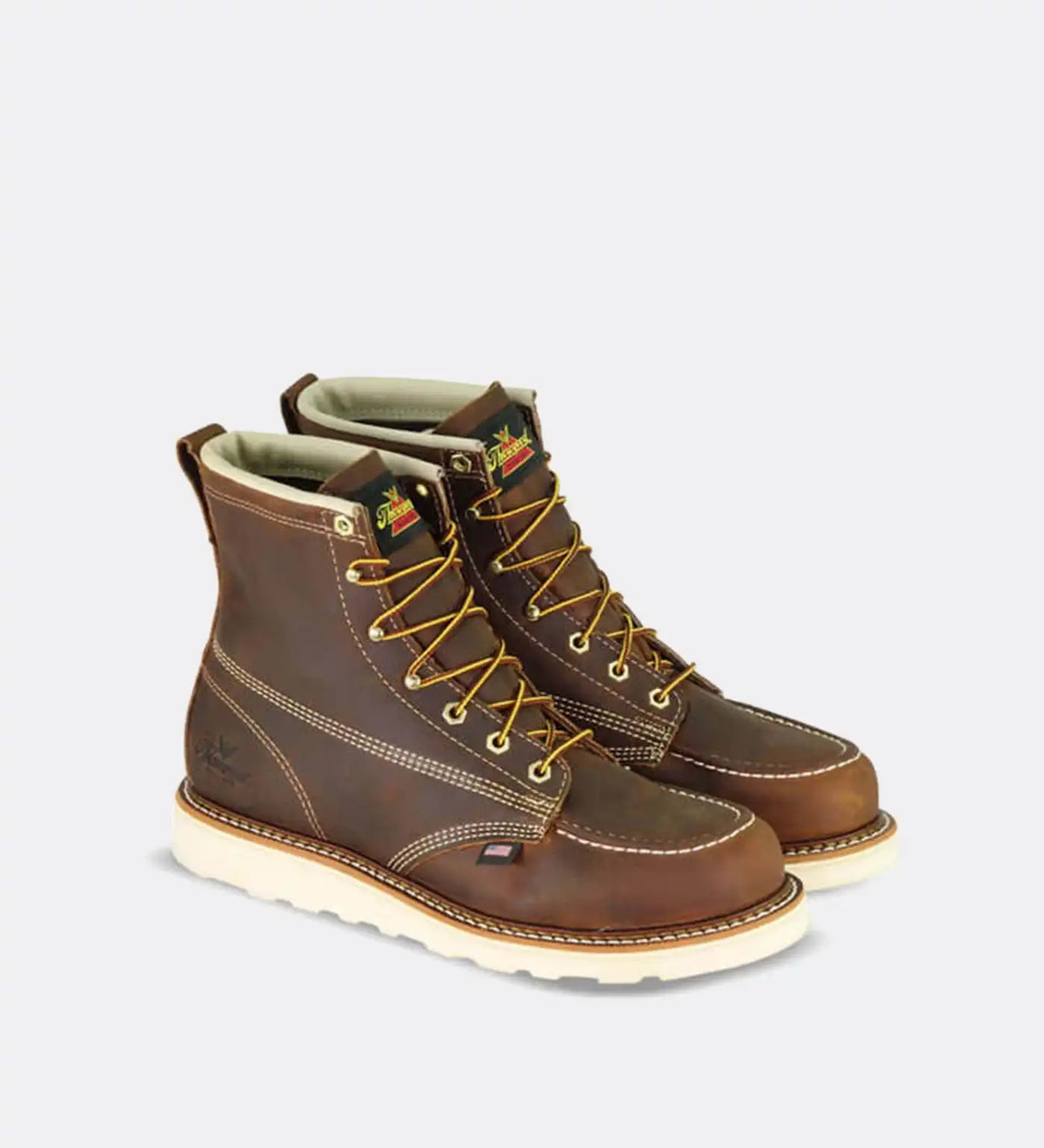 Thorogood American Heritage 6" Steel Safety Toe Trail Work Boots for Men